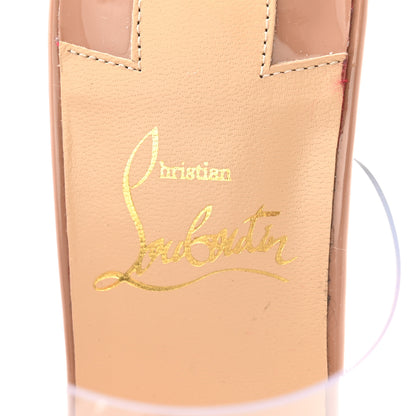 Christian Louboutin Patent PVC Just Nothing 85 Slide Sandals 36.5 Nude 6 of 10