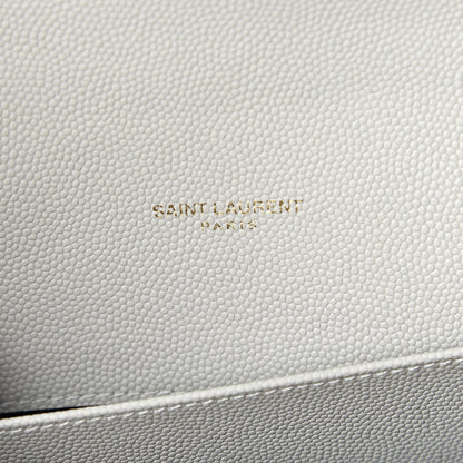 Saint Laurent Grain de Poudre Mini Uptown Crossbody Bag Crema Soft 6 of 10