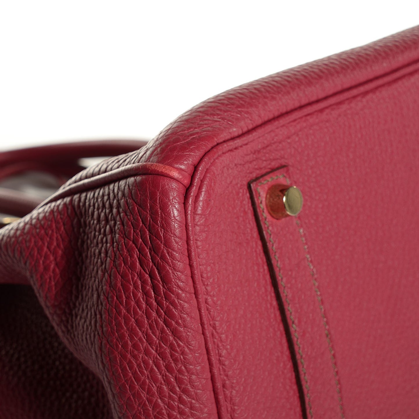Togo Eclat Horseshoe Birkin 35 Rubis Vert Veronese