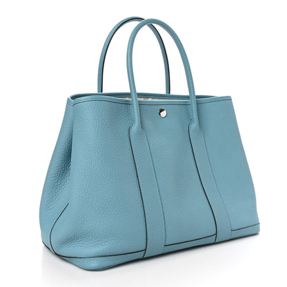 Hermes Vache Country Garden Party 36 MM Bleu Saint Cyr 3 of 10