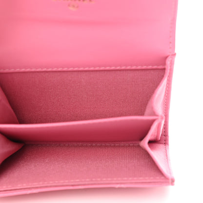 Chanel Lambskin Quilted Boy Card Holder Wallet Pink 5 of 15