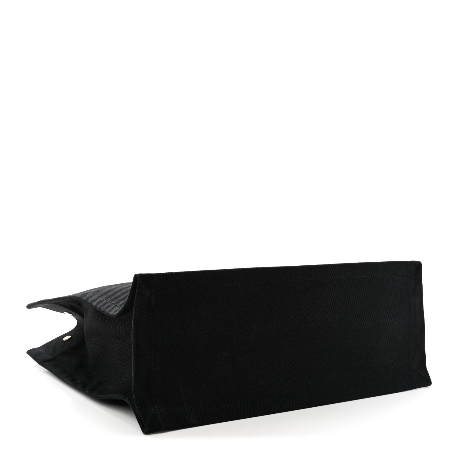 Saint Laurent Linen Calfskin Rive Gauche Tote Black 4 of 10