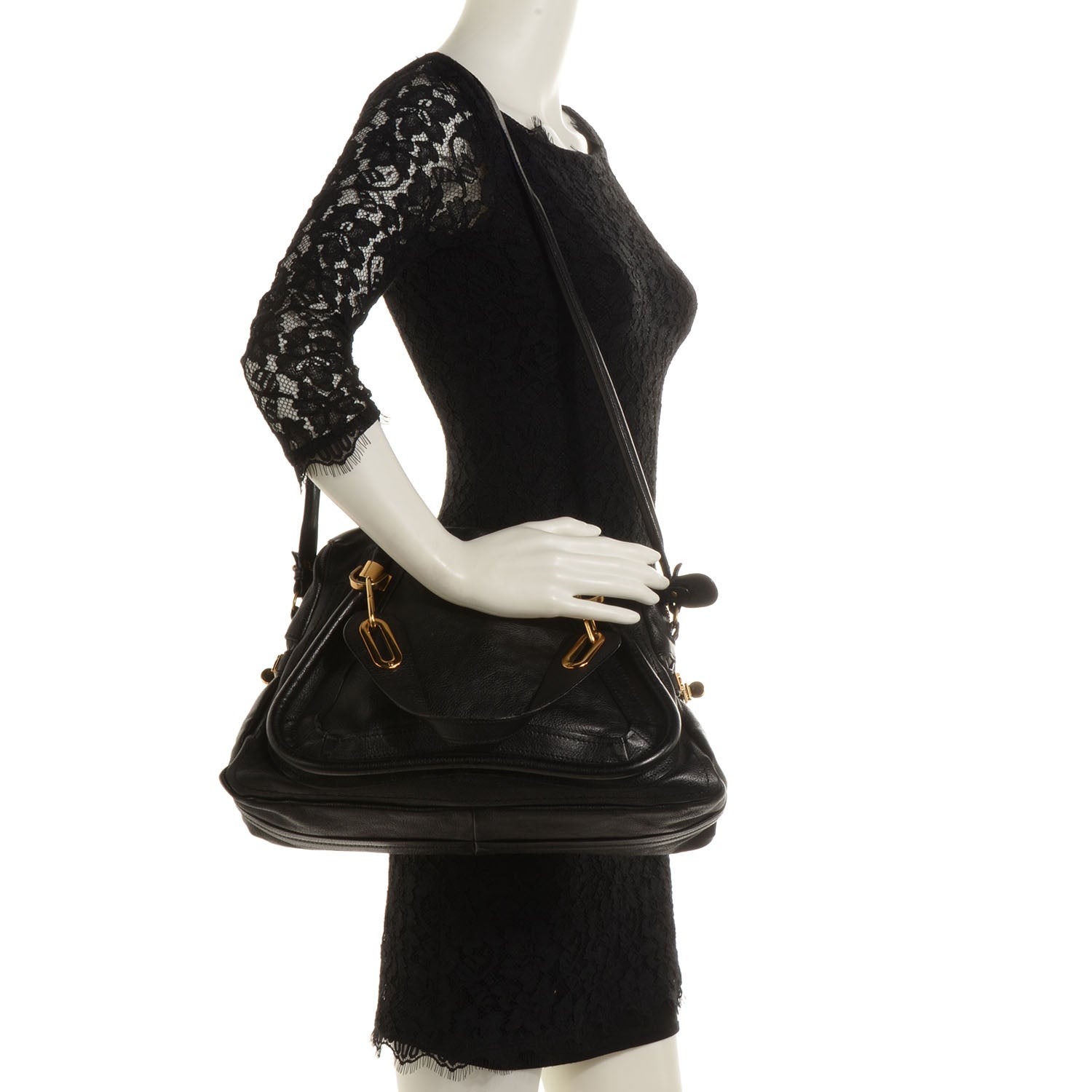 Chloe Calfskin Medium Paraty Black 2 of 11