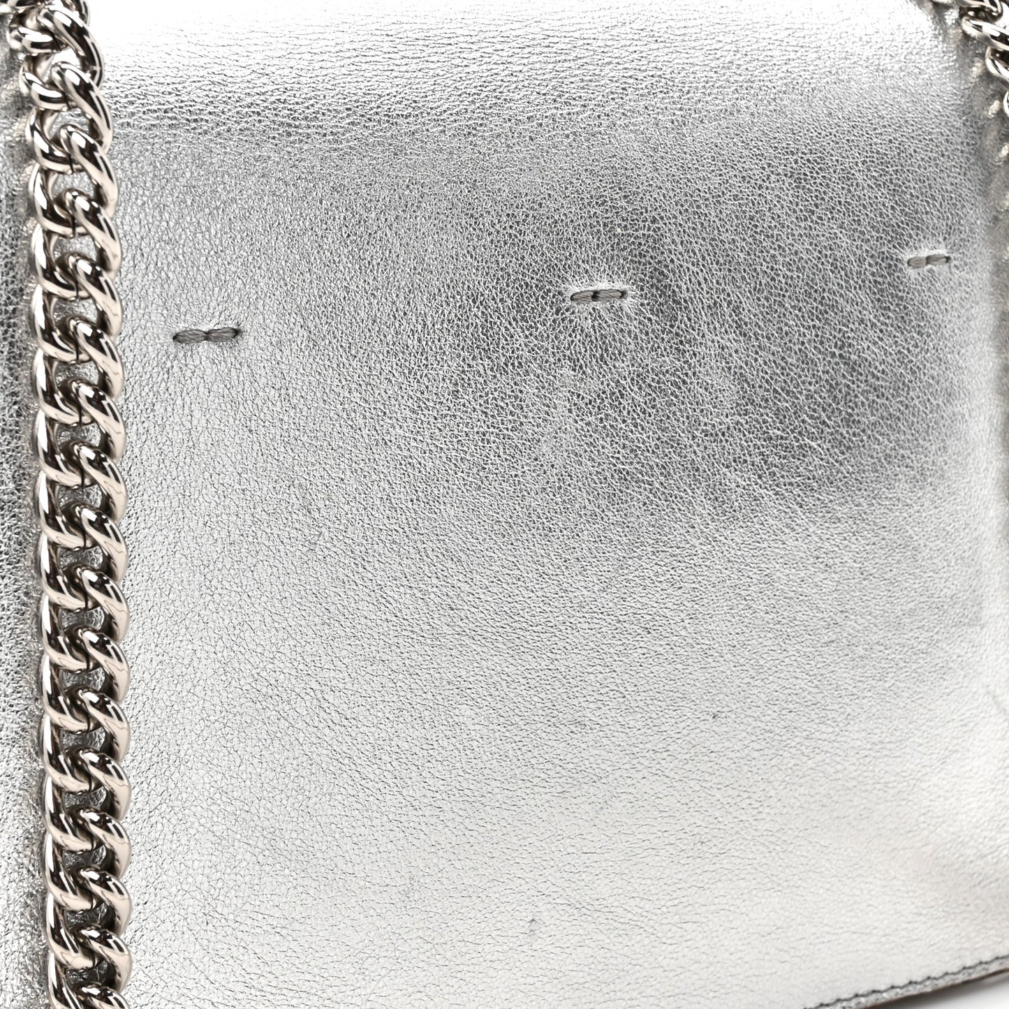 Vitello Catalan Mirror F is Fendi Small Kan U Shoulder Bag Argento