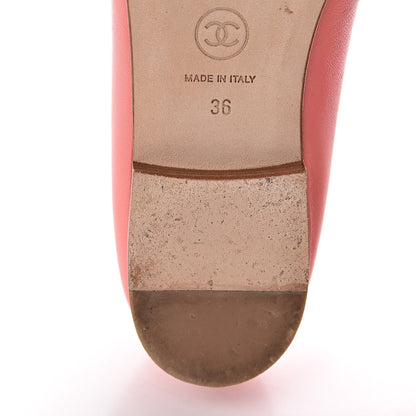 Chanel Calfskin Cap Toe Ballerina Flats 36 Pink 11 of 12