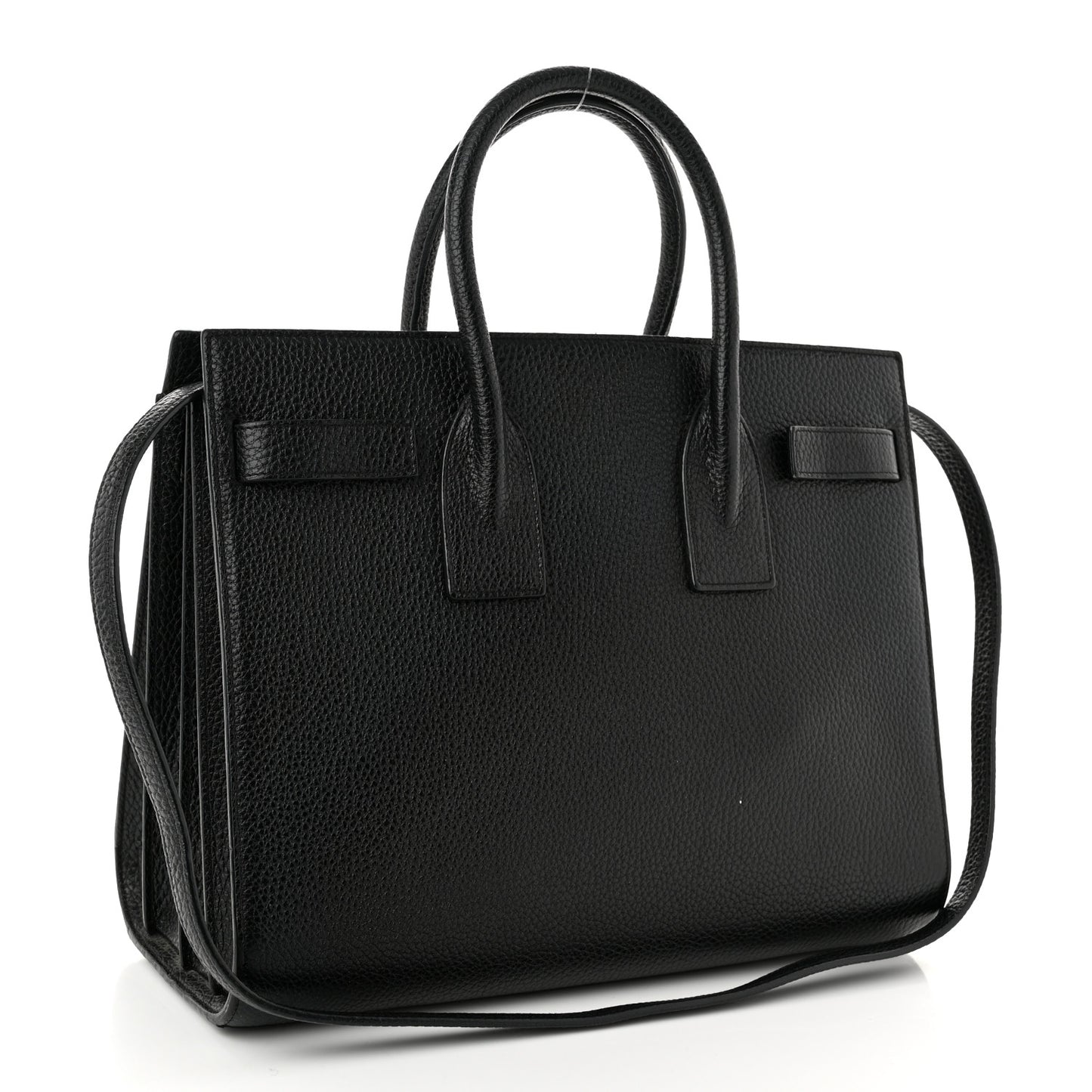 Grained Calfskin Small Sac De Jour Black