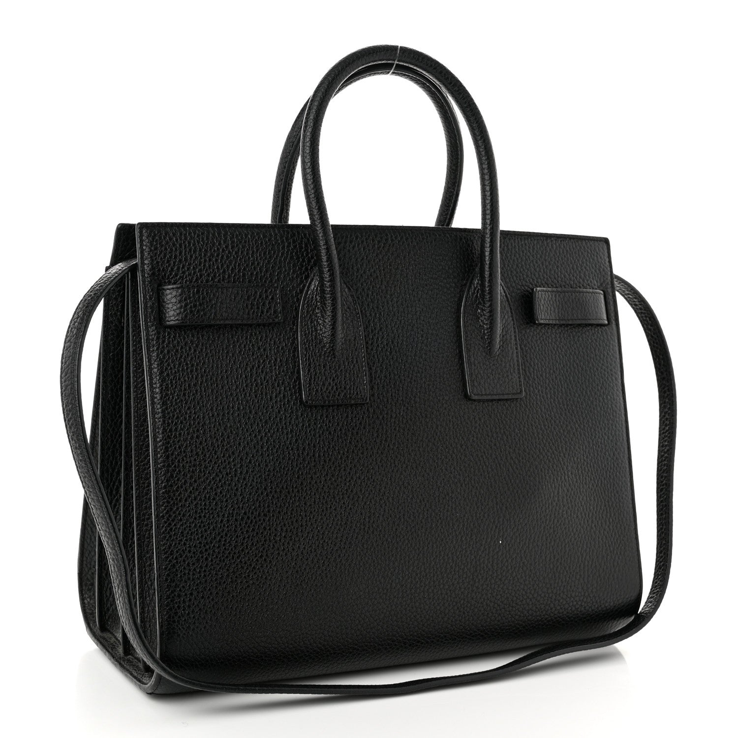 Saint Laurent Grained Calfskin Small Sac De Jour Black 3 of 11