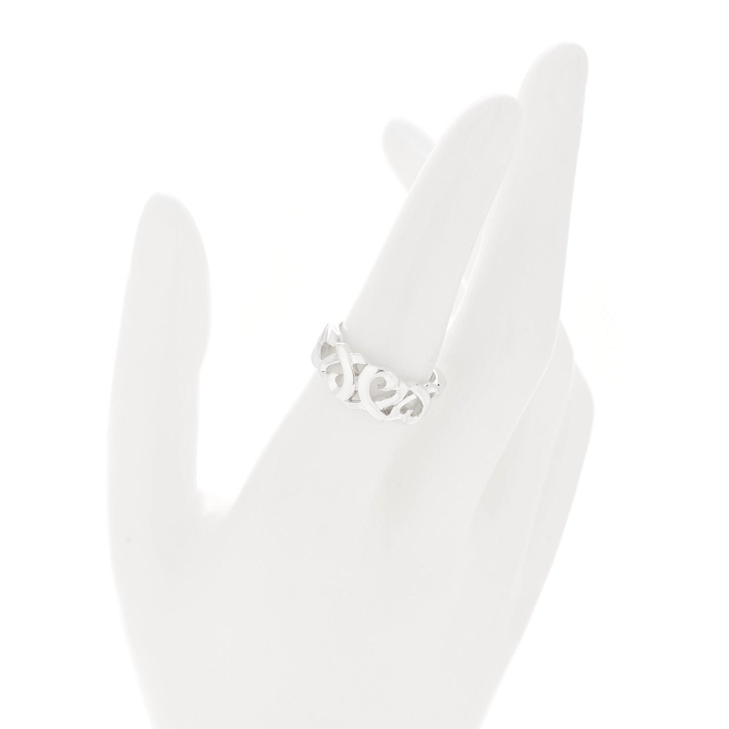 Sterling Silver Paloma Picasso Loving Heart Band Ring 54 7