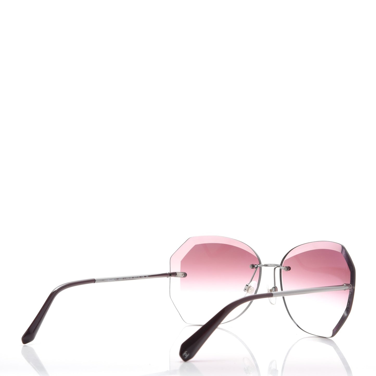 Metal Spring Round Sunglasses 4220 Pink