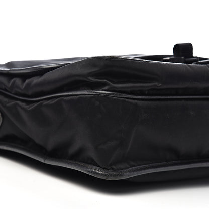 Prada Tessuto Nylon Saffiano Messenger Satchel Black 9 of 12