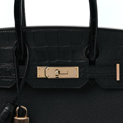 Hermes Togo Matte Alligator Birkin Touch 30 Black 8 of 10