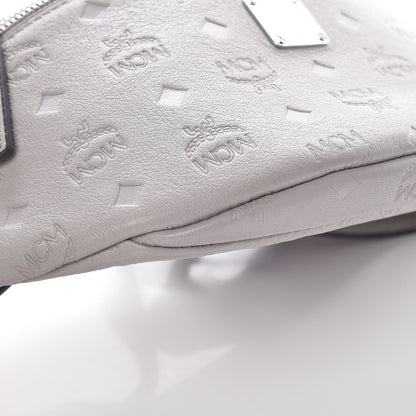 MCM Calfskin Ottomar Monogram Belt Bag Dove 5 of 9