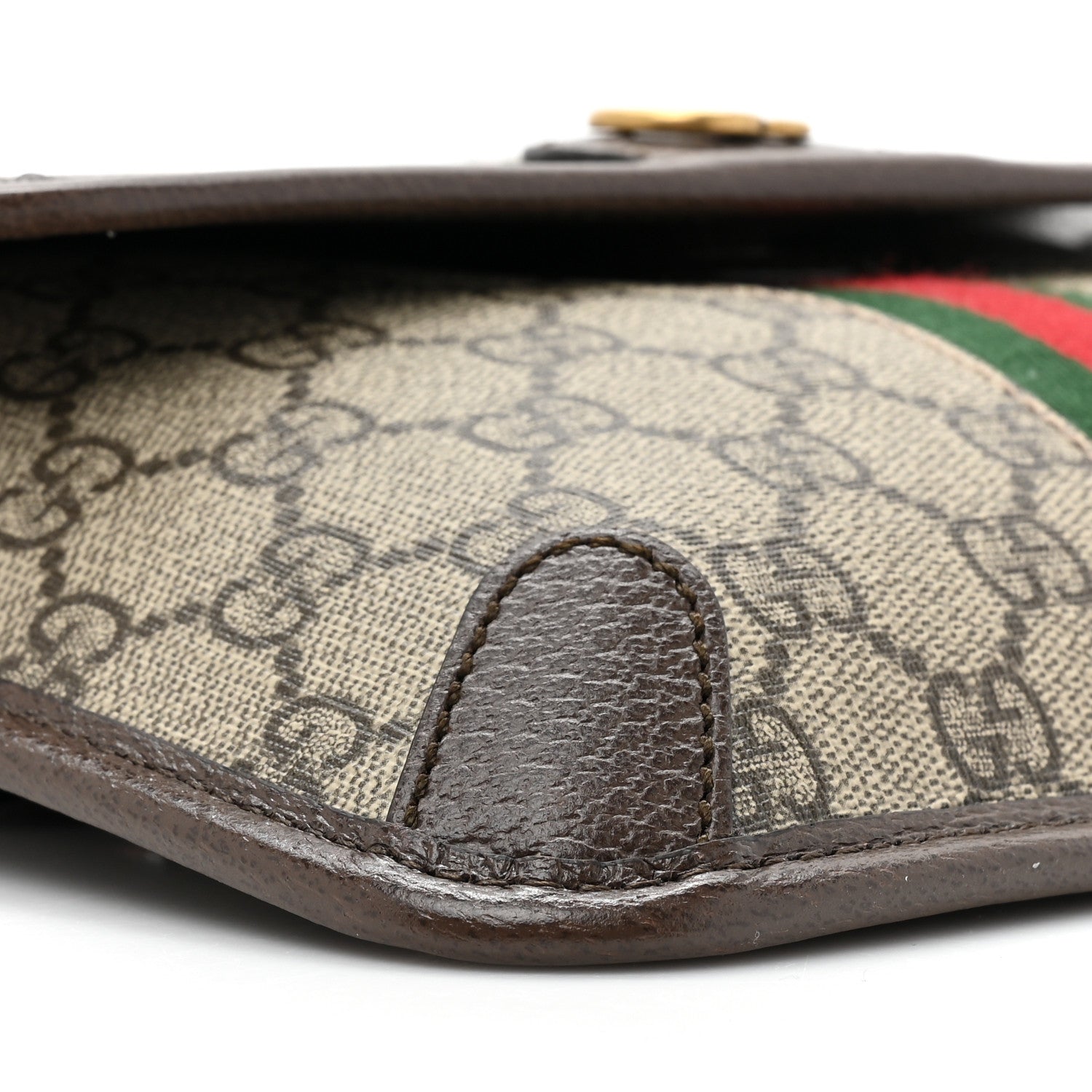 Gucci GG Supreme Monogram Web Small Ophidia Belt Bag Brown 9 of 9