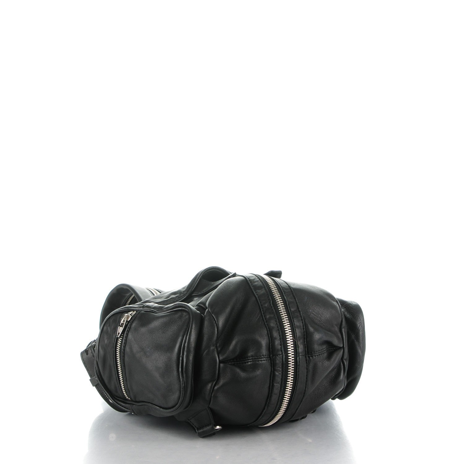 Alexander Wang Lambskin Mini Marti Backpack Washed Black Rhodium Hardware 4 of 8