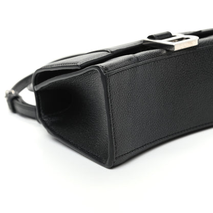 Balenciaga Grained Calfskin Hourglass Top Handle Bag XS Black 7 of 8