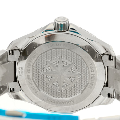 Tag Heuer Stainless Steel 40mm Aquaracer Professional 200 Solargraph Quartz Watch Black WBP1114 4 of 5