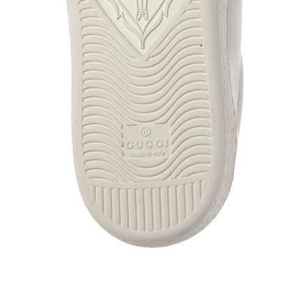 Gucci Calfskin Interlocking G Perforated Mens Ace Sneakers 8 White Grey Sky 8 of 9