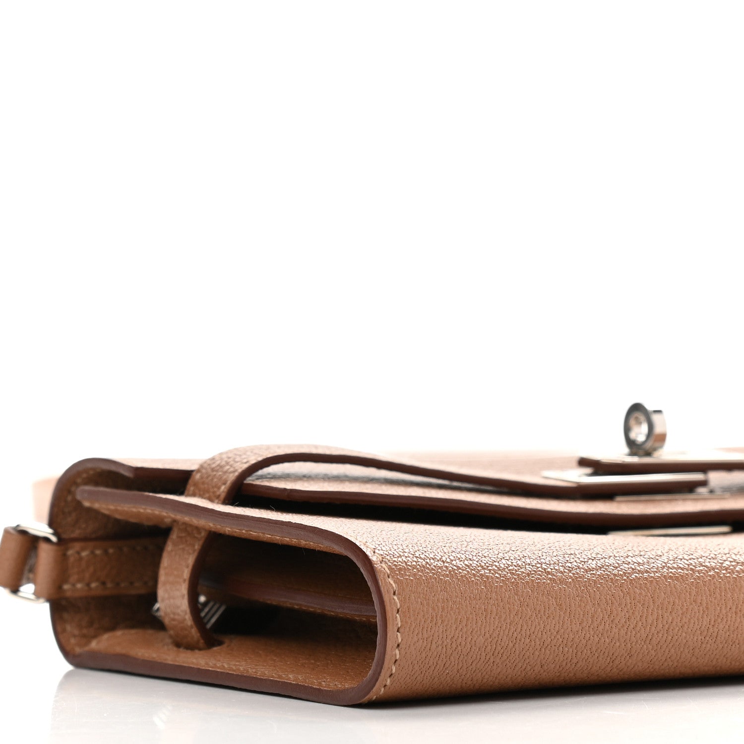 Hermes Chevre Mysore Kelly Wallet To Go Quebracho 8 of 9