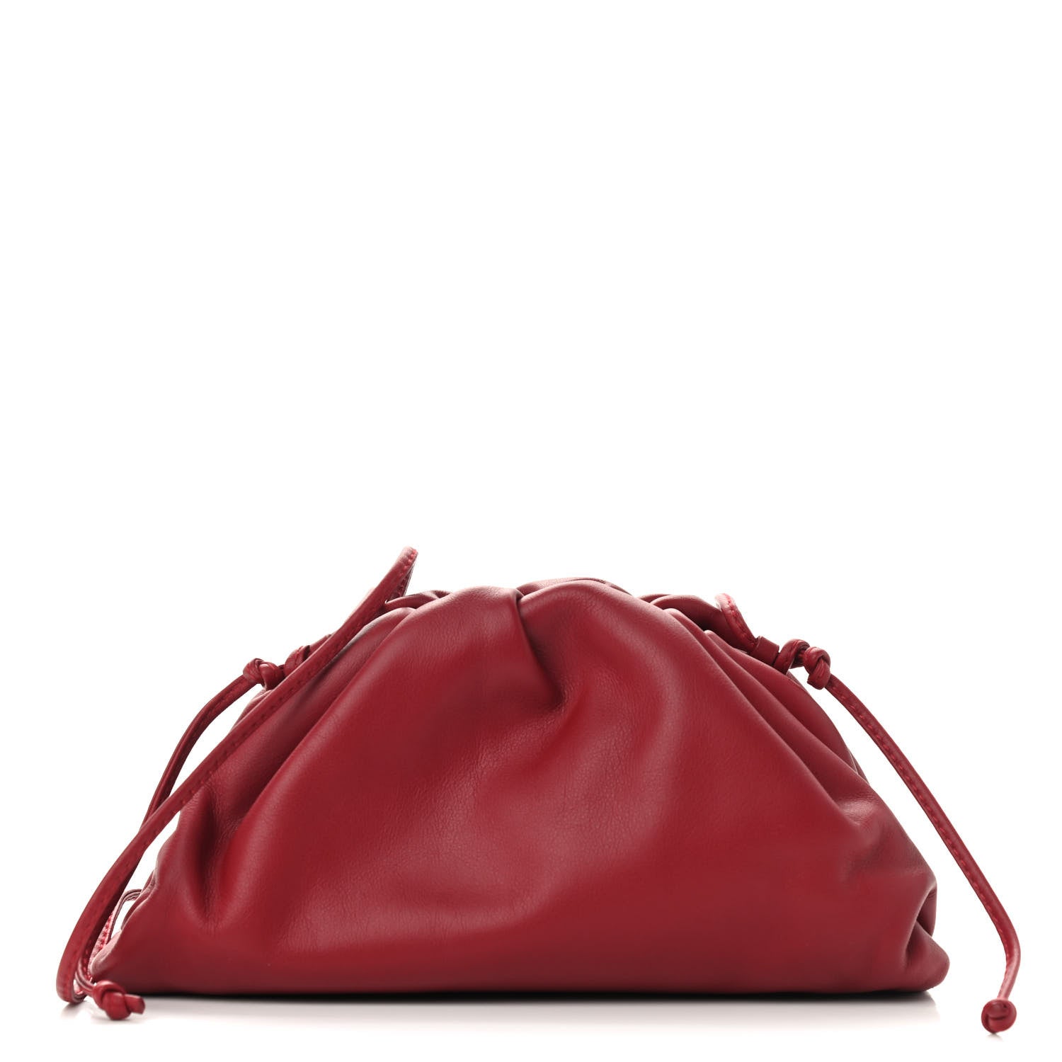 Bottega Veneta Butter Calfskin The Mini Pouch Dark Red 1 of 8