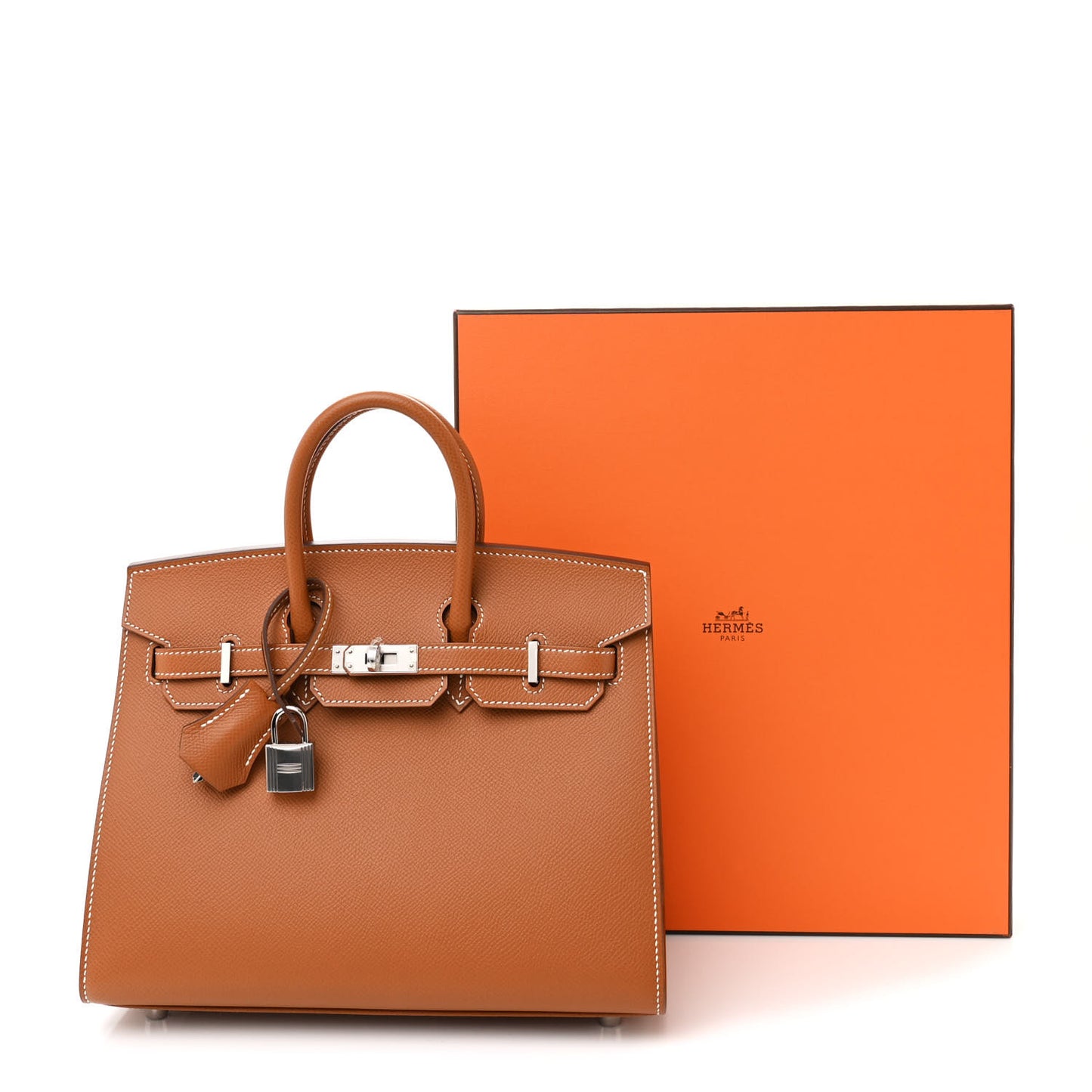 Epsom Birkin Sellier 25 Gold