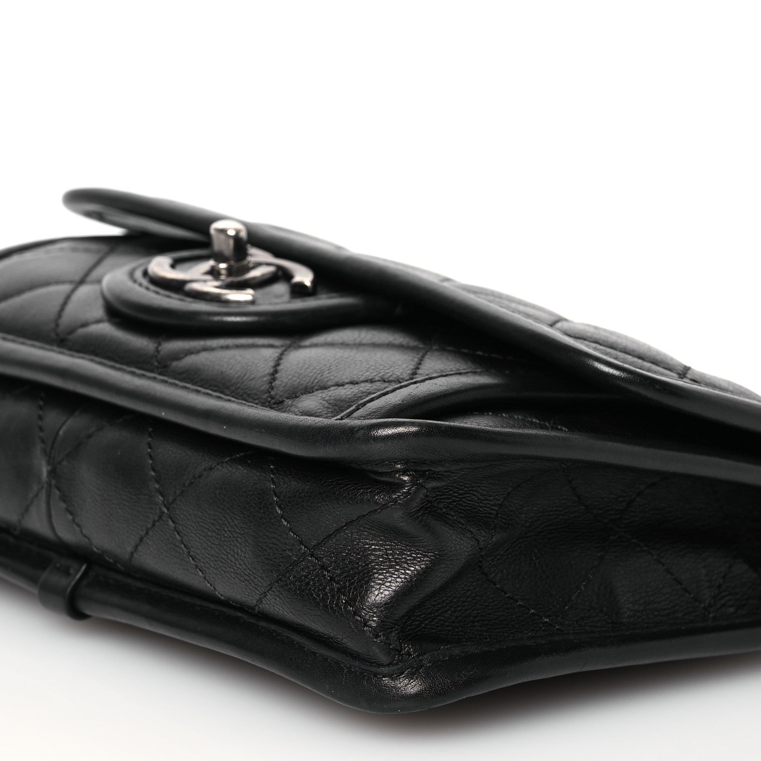 Chanel Calfskin Quilted Mini French Riviera Flap Black 11 of 15