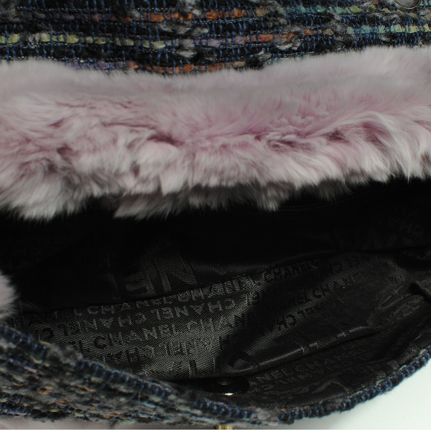 Chanel Fantasy Fur Tweed Flap Lilac 52330 – FASHIONPHILE