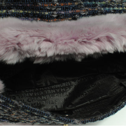 Chanel Fantasy Fur Tweed Flap Lilac 8 of 8