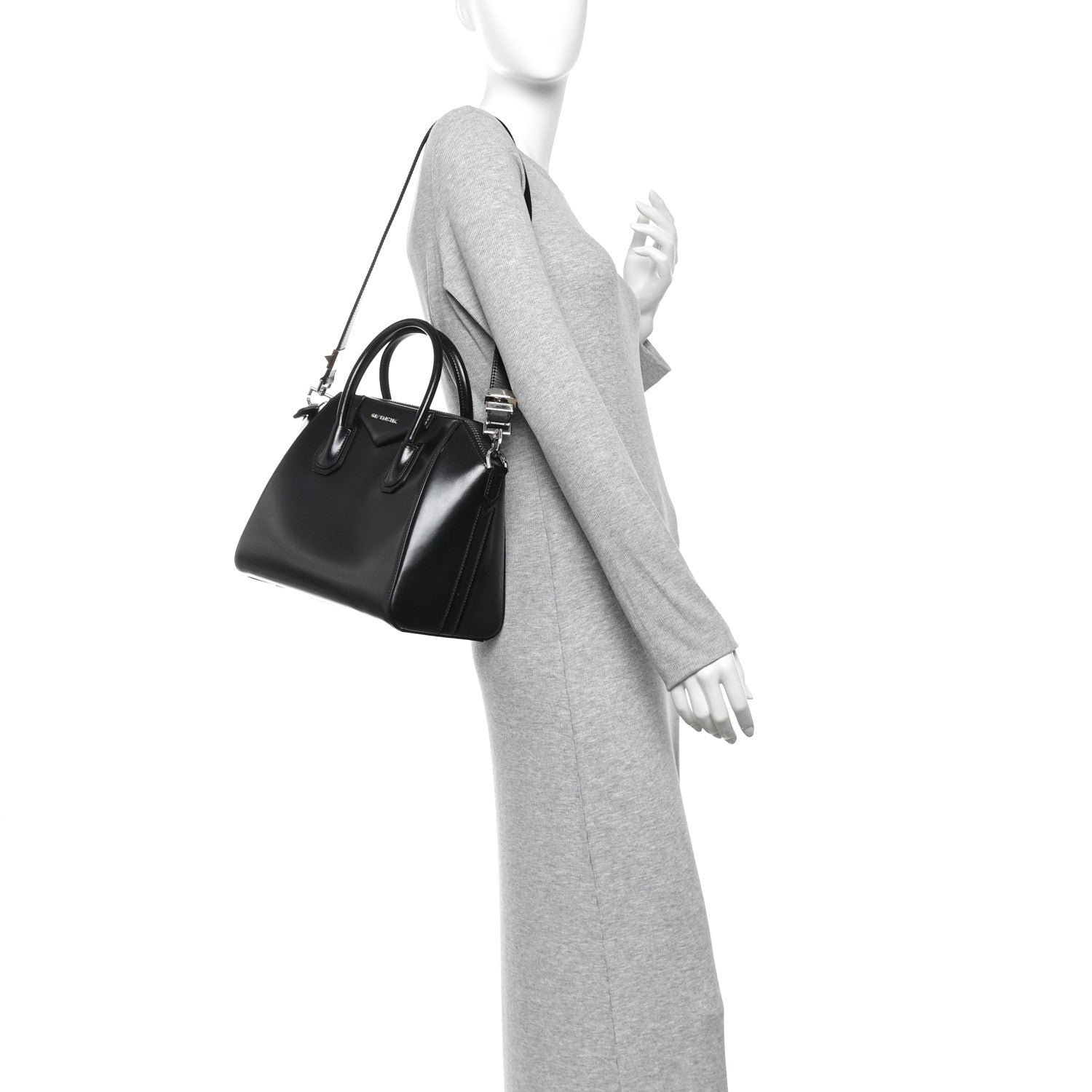 Givenchy Shiny Lord Calfskin Small Antigona Black 2 of 11