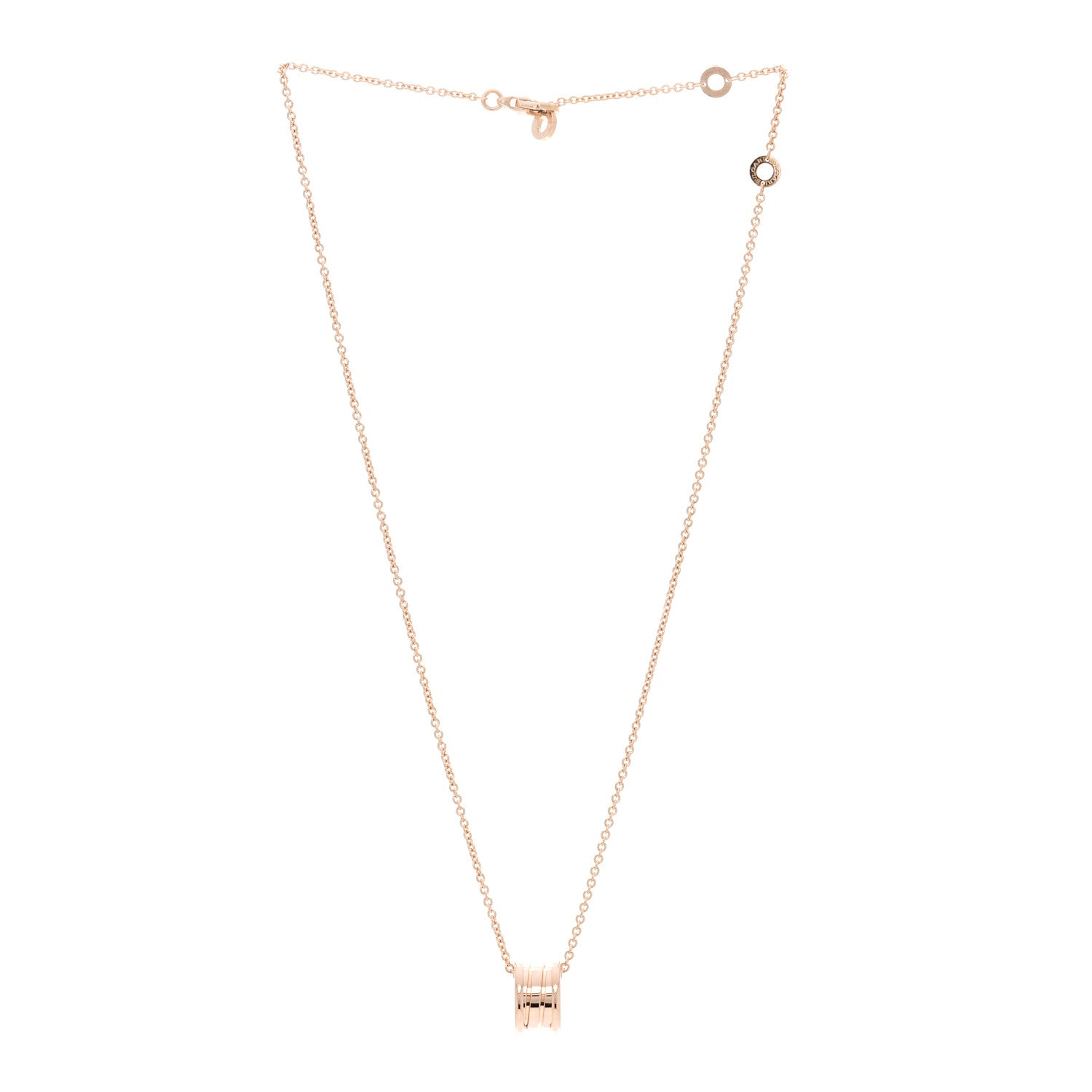 Bulgari 18K Rose Gold B.Zero1 Pendant Necklace 3 of 4