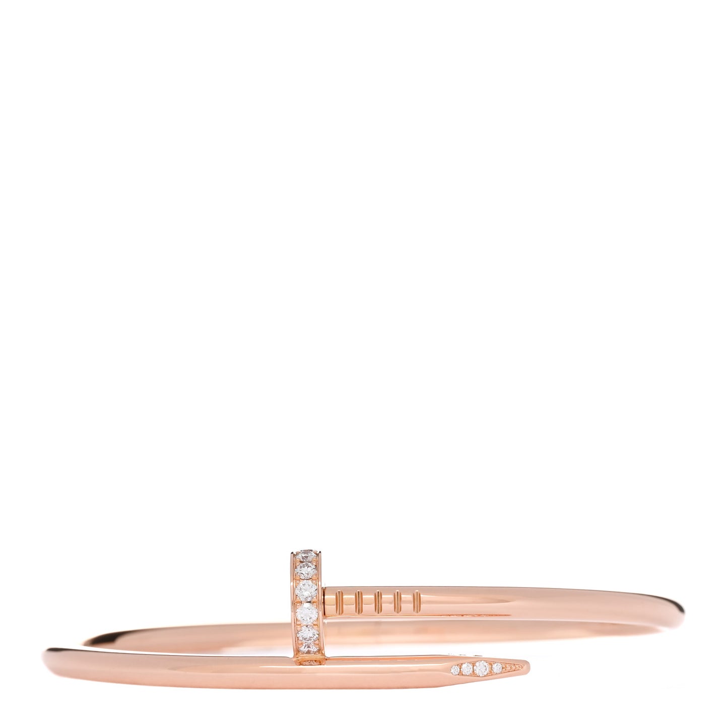 18K Pink Gold Diamond Juste Un Clou Bracelet 18