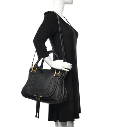 Chloe Calfskin Medium Marcie Satchel Black 2 of 10