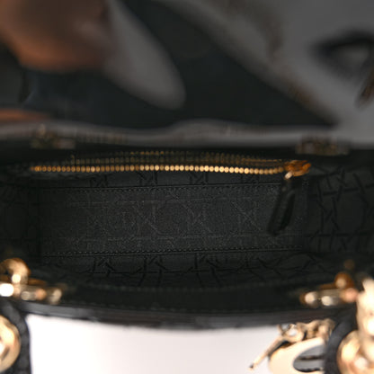 Christian Dior Patent Cannage Mini Lady Dior Black 5 of 9