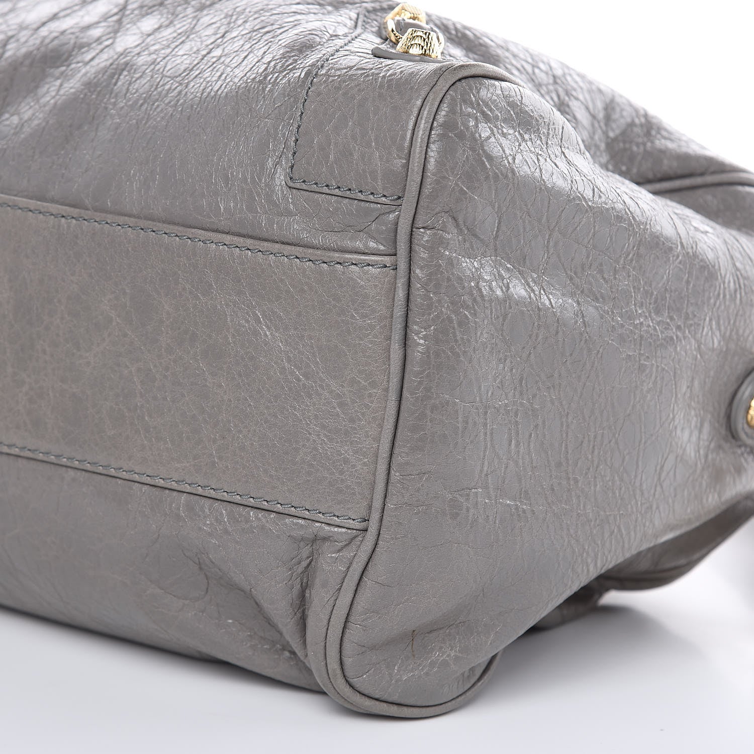 Balenciaga Agneau Giant 12 Gold Hardware Boston Gris Pyrite 9 of 11