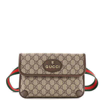 Gucci GG Supreme Monogram Neo Vintage Web Belt Bag Brown 1 of 23