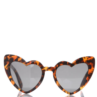 Saint Laurent Acetate Heart Frame Loulou SL181 Sunglasses Tortoise 3 of 7