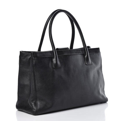 Chanel Calfskin Cerf Executive Shopper Tote Black 3 of 9