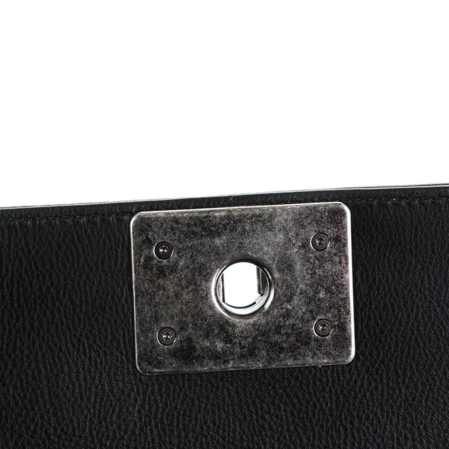 Chanel Calfskin Double Stitch Medium Boy Flap Black 5 of 8