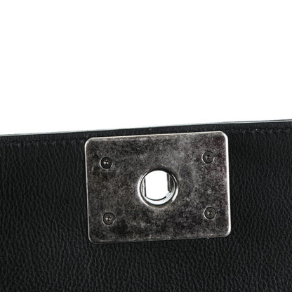 Chanel Calfskin Double Stitch Medium Boy Flap Black 5 of 8