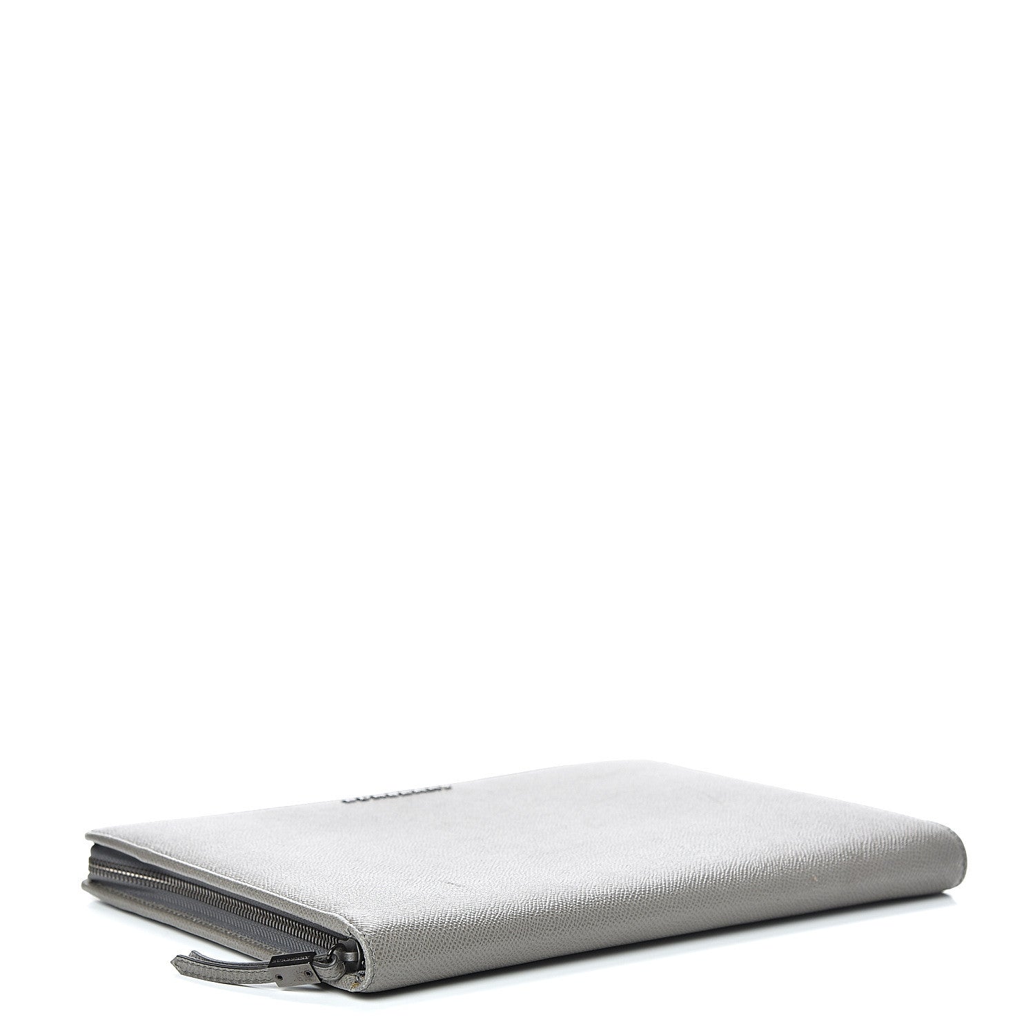 Burberry Grainy Calfskin Zip Around Organizer Grey 3 of 17
