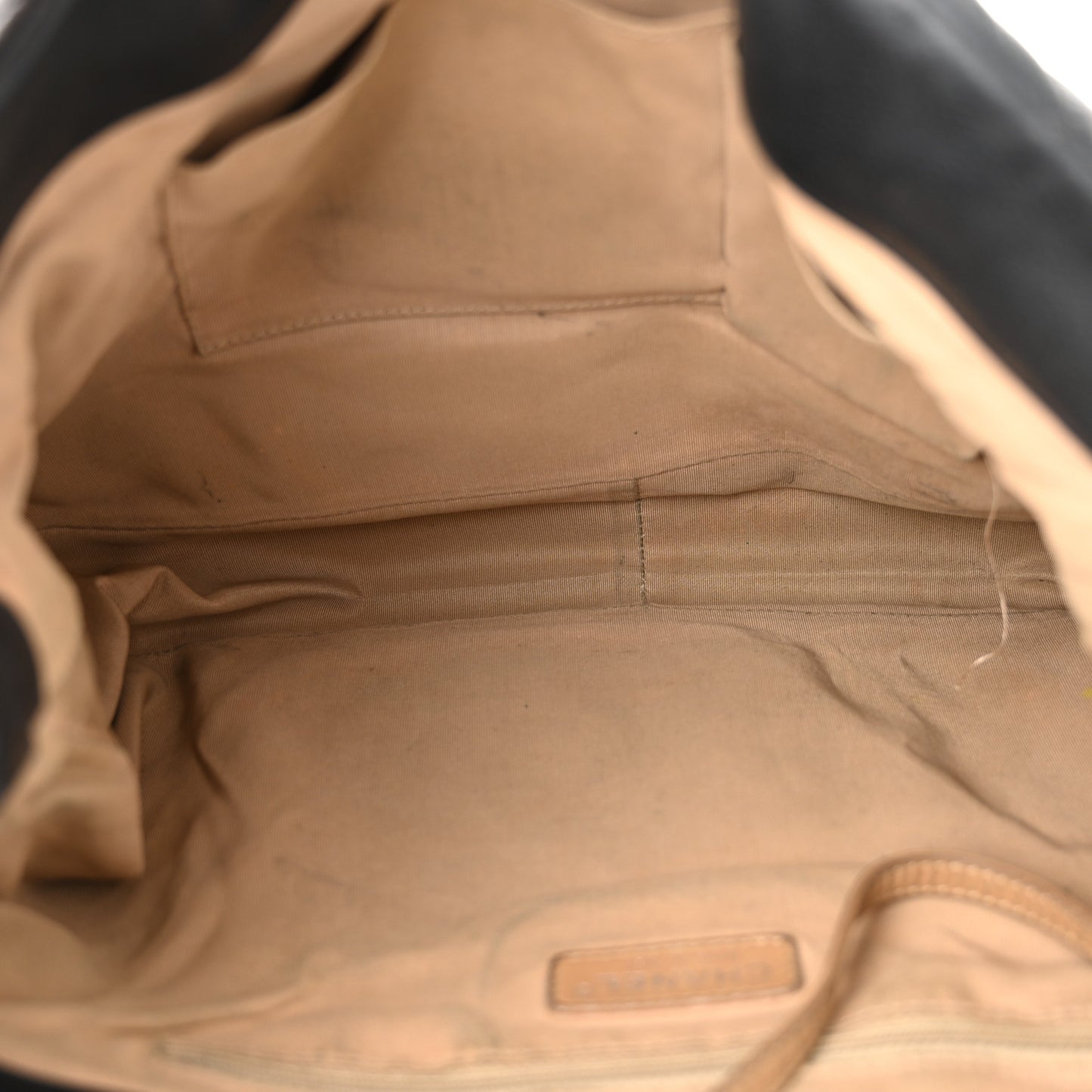 Caviar Quilted Expandable Zip Shoulder Bag Black