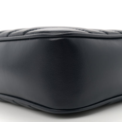 Saint Laurent Calfskin Matelasse Monogram Lou Camera Bag Deep Marine 10 of 11