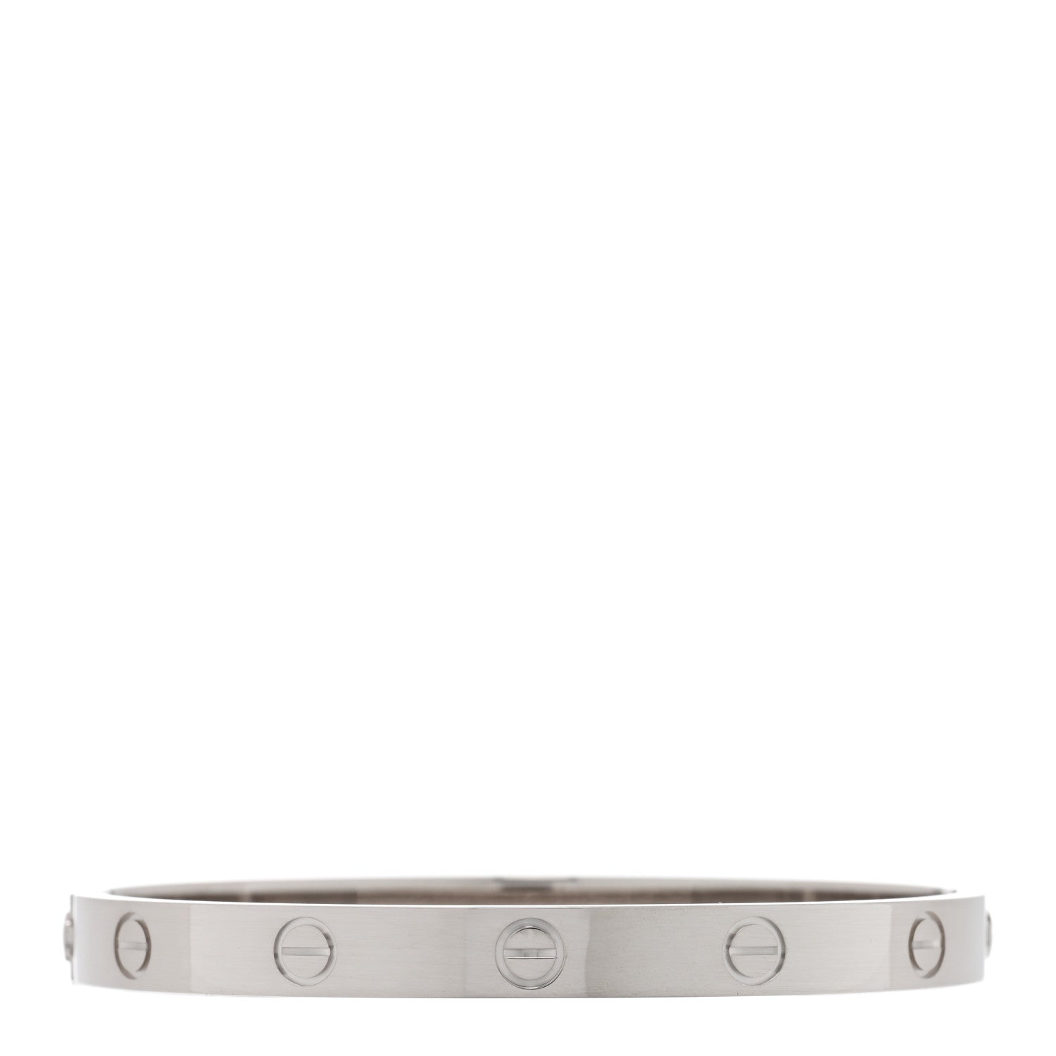 Cartier 18K White Gold LOVE Bracelet 17 2 of 7