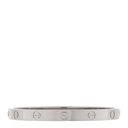Cartier 18K White Gold LOVE Bracelet 17 2 of 7