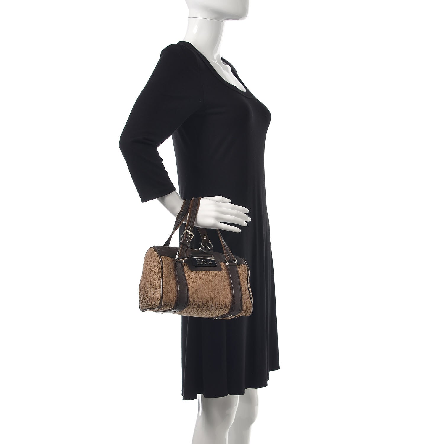 Christian Dior Diorissimo Bowler Dark Brown 2 of 10