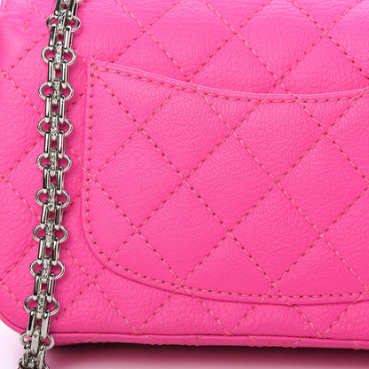 Chanel Goatskin Quilted 2.55 Reissue Mini Flap Fluorescent Pink 11 of 12
