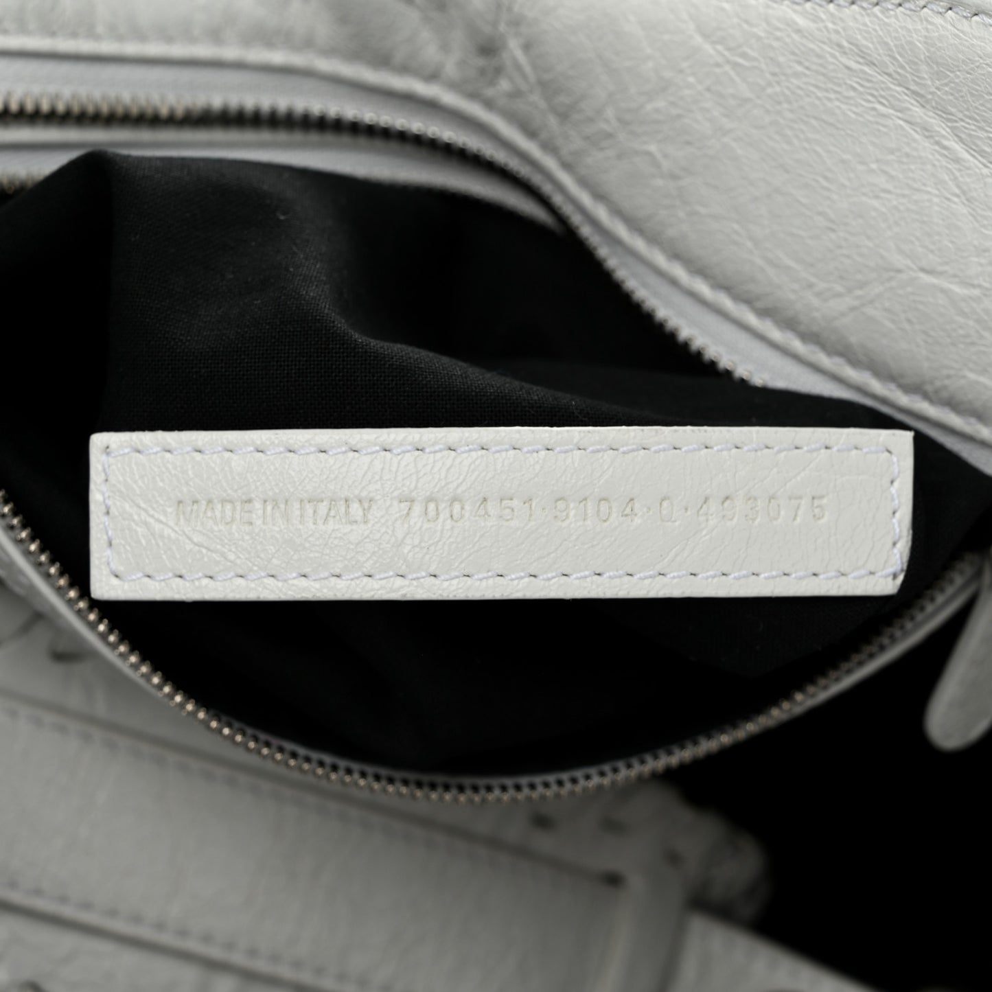 Agneau Arena Neo Cagole City Handbag Optic White