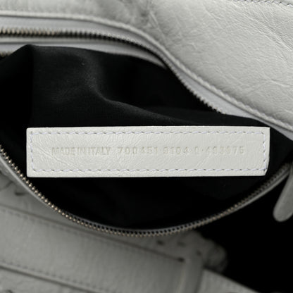Balenciaga Agneau Arena Neo Cagole City Handbag Optic White 7 of 14