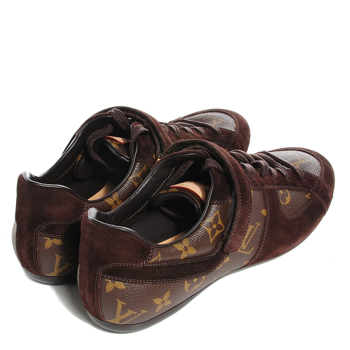 Suede Monogram Globe Trotter Sneakers 37.5