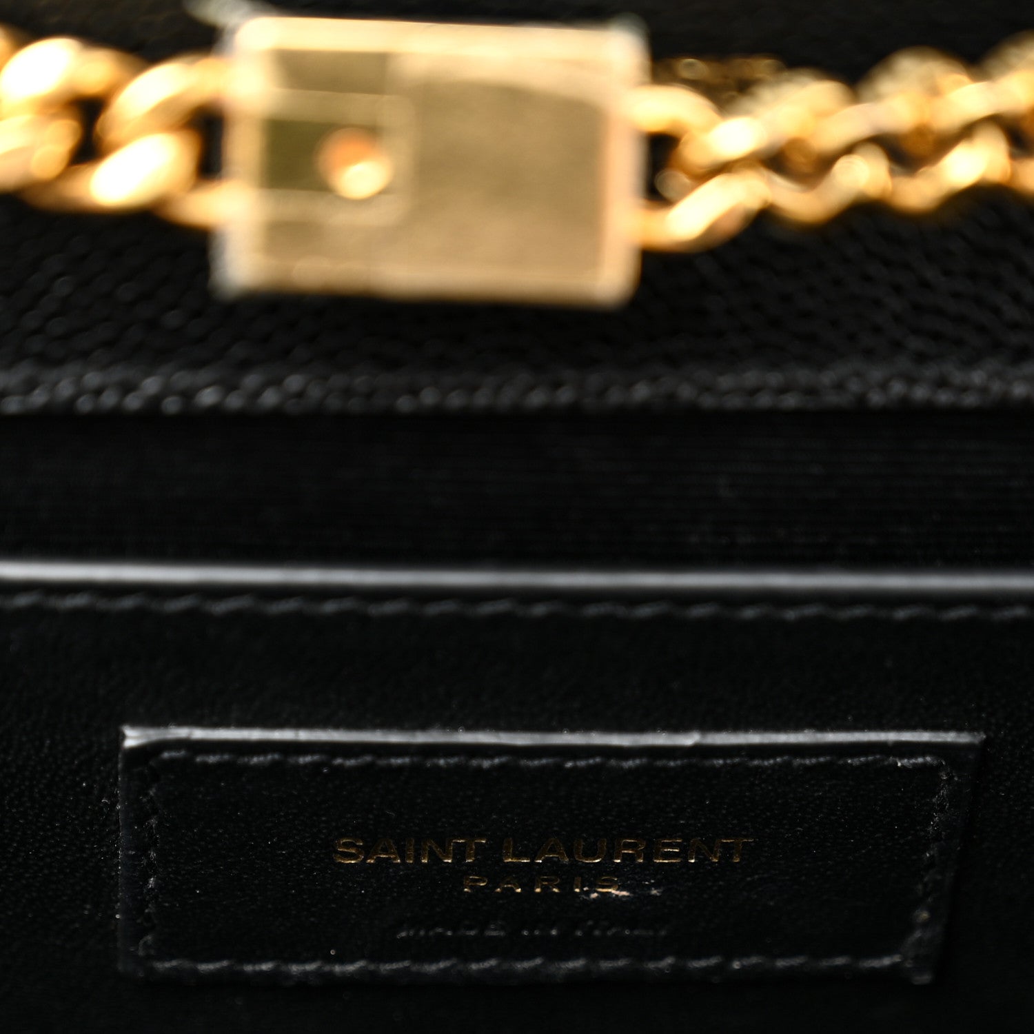 Saint Laurent Grain De Poudre Medium Classic Monogram Kate Tassel Satchel Black 6 of 10
