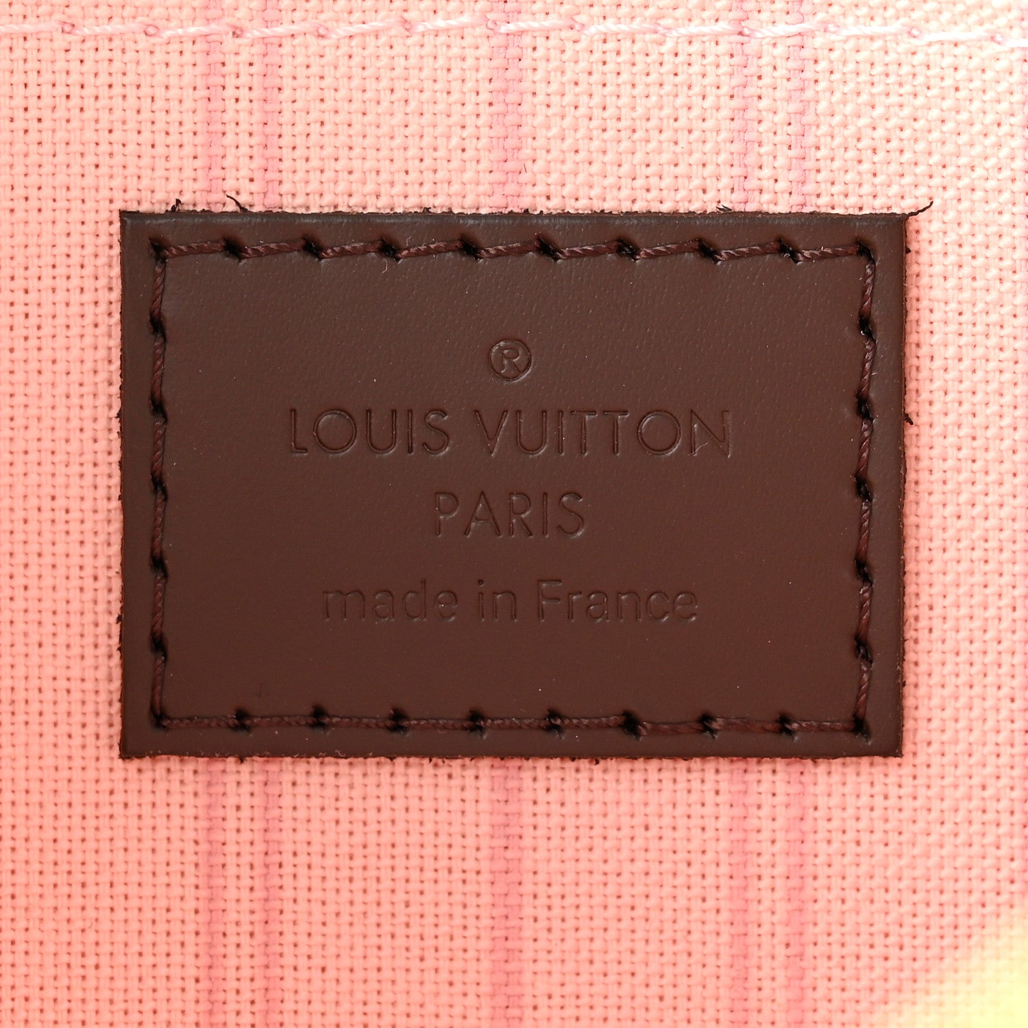 Louis Vuitton Damier Ebene Neverfull MM GM Pochette Rose Ballerine 6 of 7